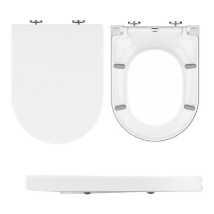 EcoSeal Premium Quick-Release Toilet Seat with Soft-Close Hinges and Design