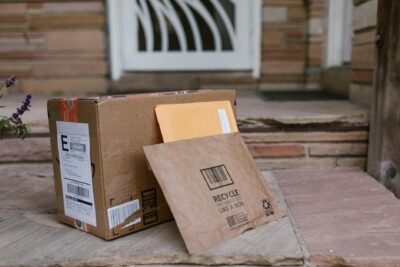 packages at the doorway